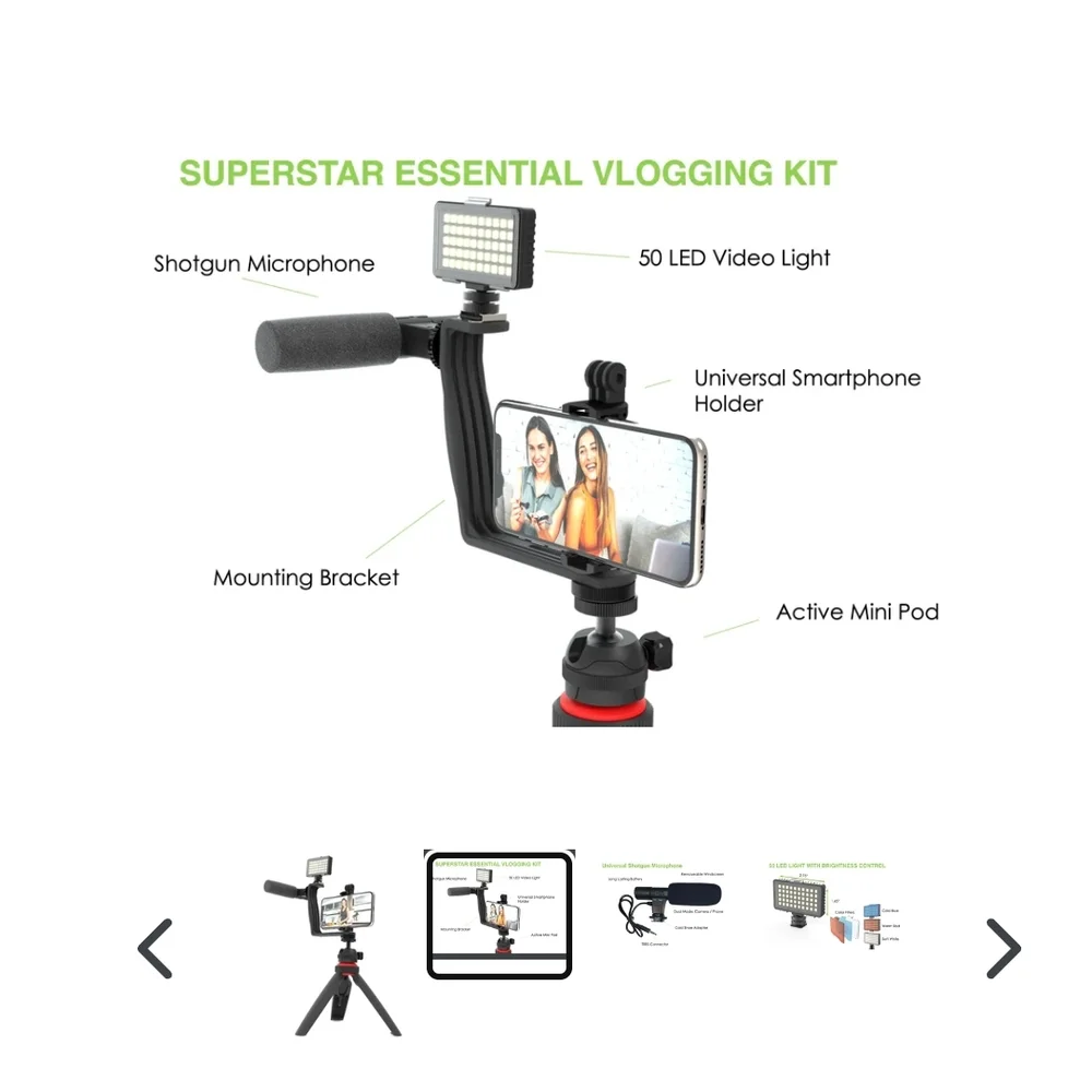 GoViral Vlogging Kit - Black